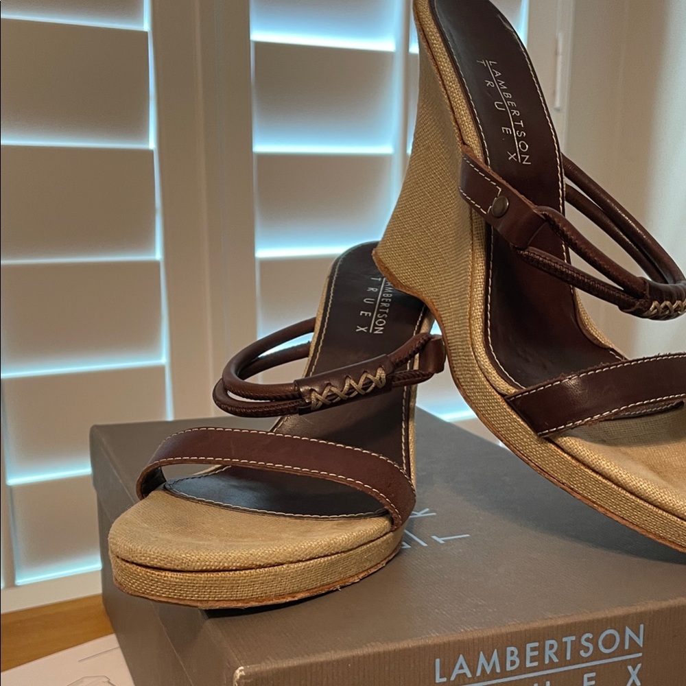 Brown Wedge Sandals